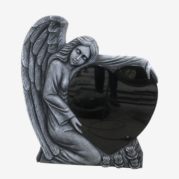 Prix ​​d'usine de la pierre tombale en granit finement sculpté Angel