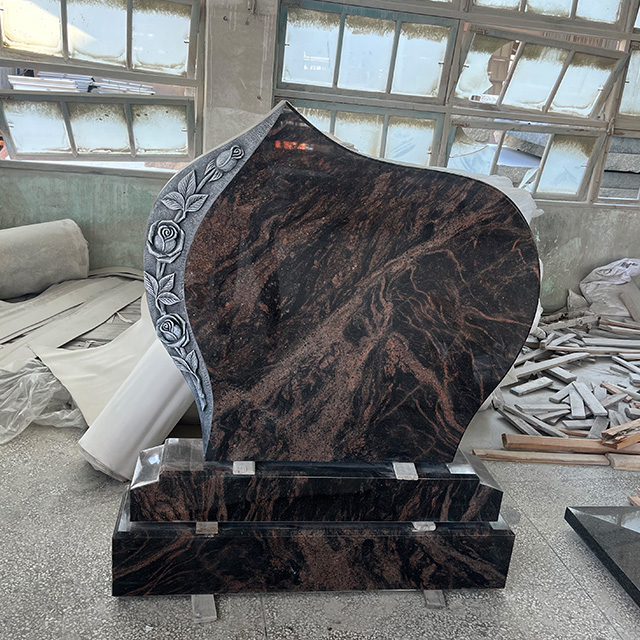 prix d'usine granit croix pierre tombale classique